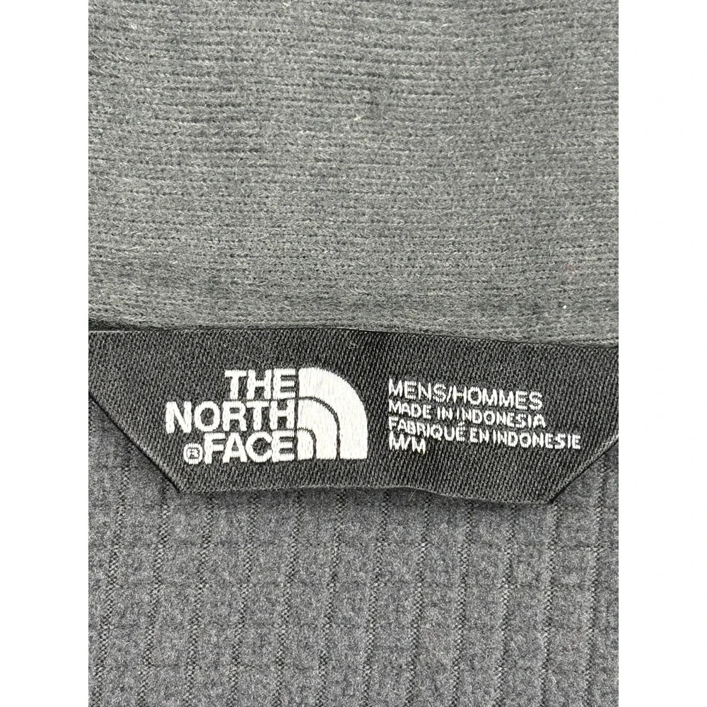 The North Face Technical Grid Fleece Jacket Mens Medium M Charcoal Gray Patron